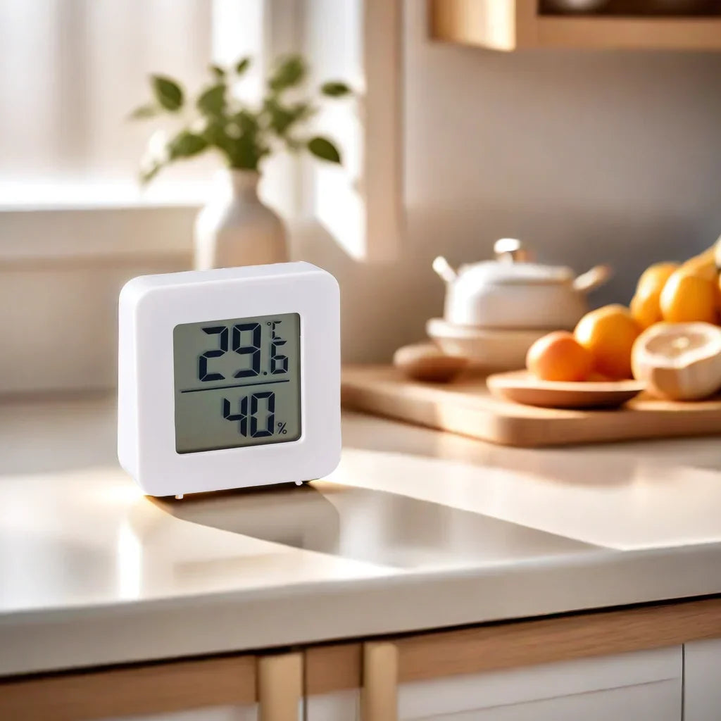 Indicatore Di Temperatura E Umidità Per Mini Termometro Digitale Con Sensore, Montaggio A Parete, Schermo LCD Domestico