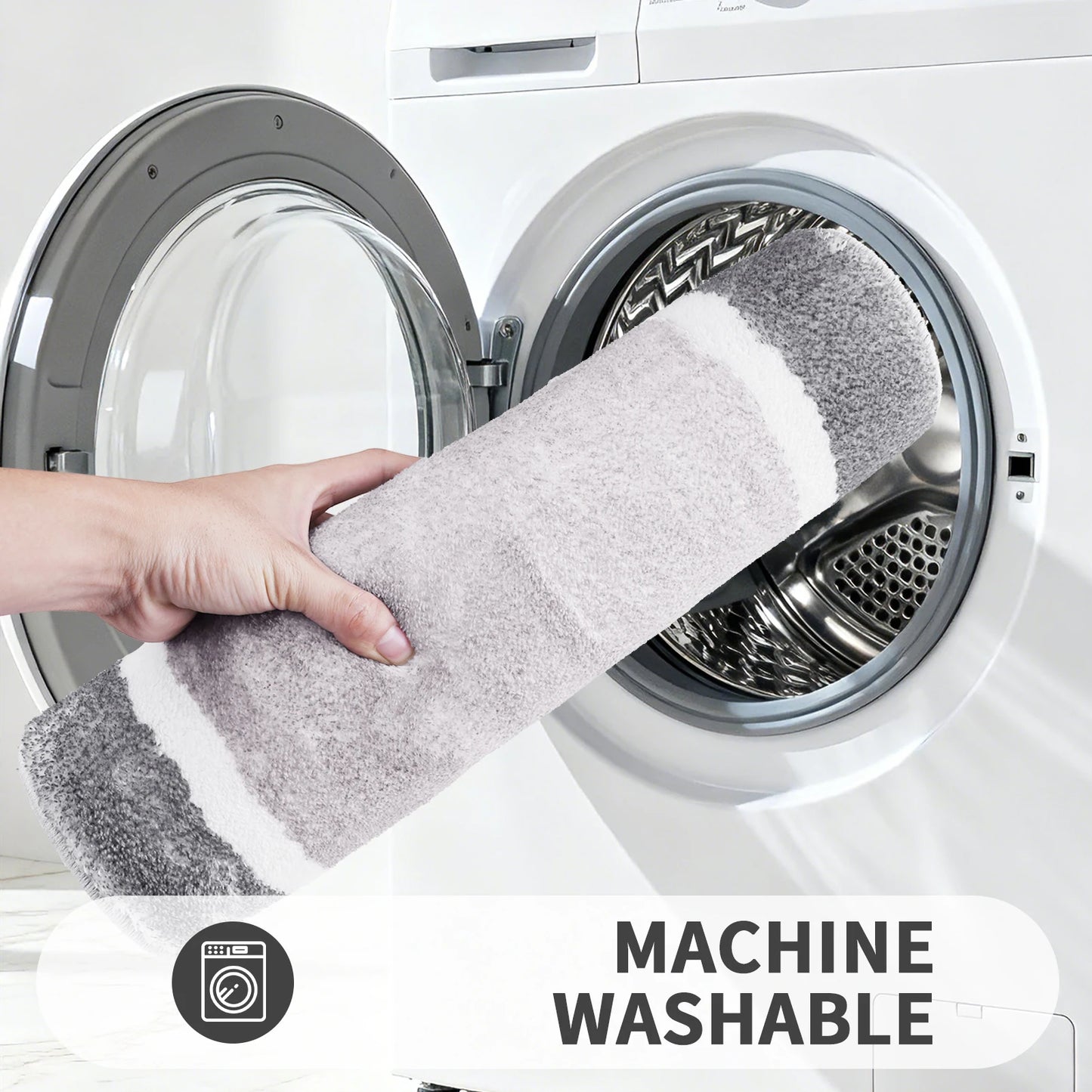 Tappetini Da Bagno Antiscivolo In Microfibra Extra Morbidi E Assorbenti Lavabili In Lavatrice Ad Asciugatura Rapida