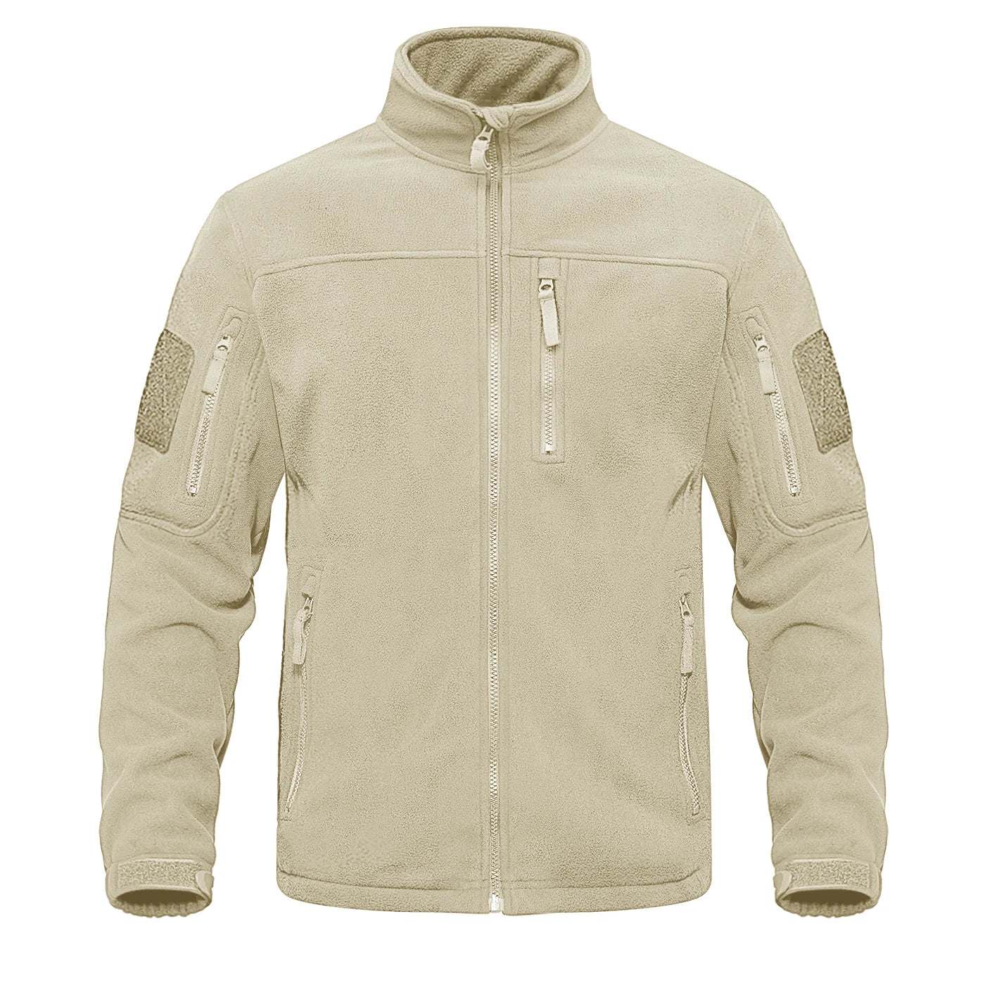 Tacvasen Giacca In Pile Full Zip Verde Da Uomo Con Tasche Con Cerniera Termica Per Lavoro E Escursionismo Outwear