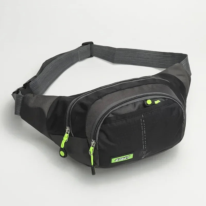 Marsupio da Viaggio Impermeabile con Cerniera Borsa a Tracolla per Sport all aperto Unisex Grande Capacità Regolabile