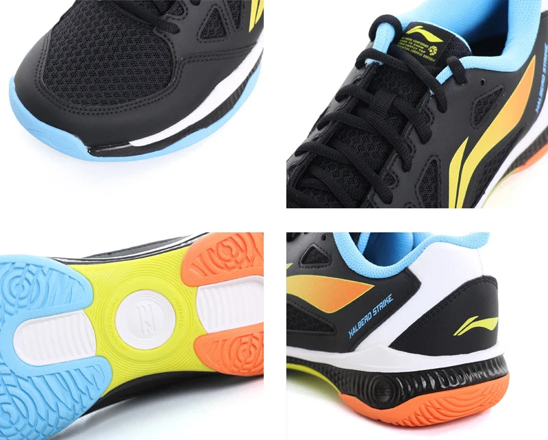 Li Ning Halberd Strike Scarpe Da Badminton Traspiranti Unisex AYTV021 Scarpe Da Allenamento Comfort Uomo Donna