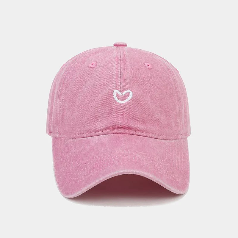 Cappello Da Baseball In Cotone Lavato Unisex Ricamato Con Amore Retro Protezione Solare Per Donna E Uomo