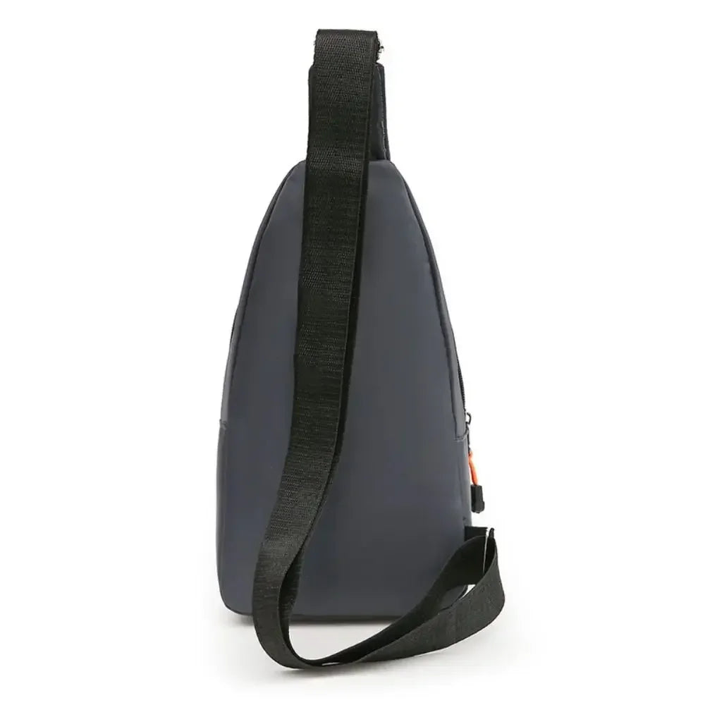 Borsa Da Petto Da Uomo In Tessuto Oxford Nero Grigio Blu Marsupio Grande Capacità Con Tracolla Unisex Sportiva Esterno