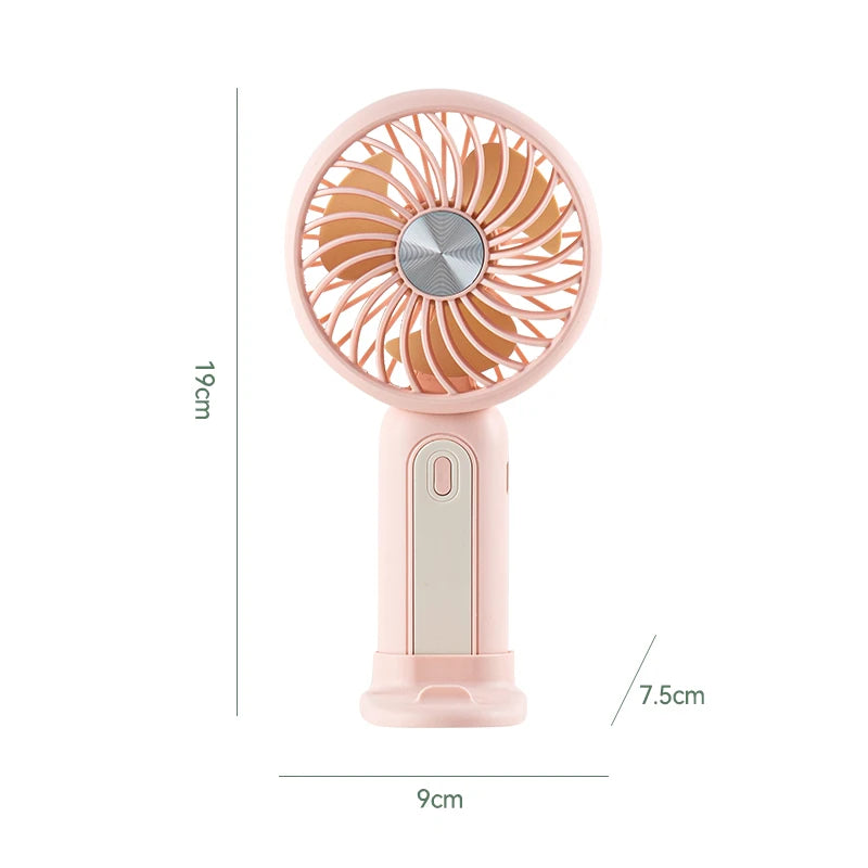 Mini Ventilatore Tascabile Sportivo Con Ricarica USB Da Tavolo Silenzioso A 3 Velocità
