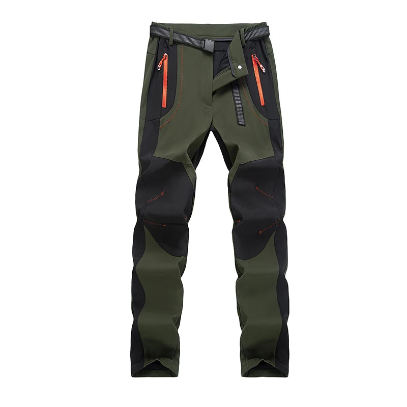 Pantaloni In Pile Invernali Da Donna Per Trekking Impermeabili Caldi Softshell All Aperto Antipioggia Antivento