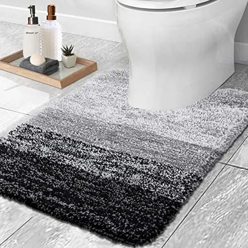 Kitinjoy Tappeto Da Bagno In Microfibra Assorbente Morbido Antiscivolo Shaggy Lavabile In Lavatrice