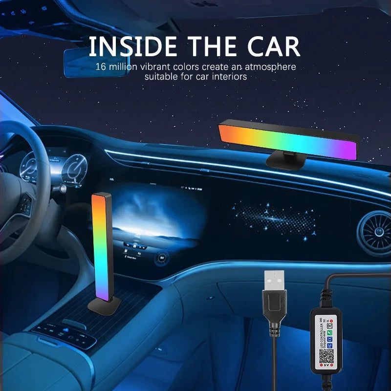 Luce Atmosfera Intelligente Tuya Controllo Remoto App RGB Lampada Da Tavolo Per Computer TV Gioco Musica Ritmo Decorativa