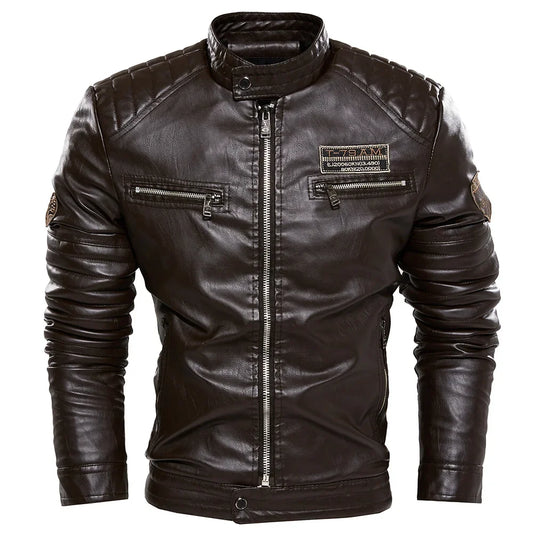 Giacca In Pelle Da Uomo Moto Blazer Streetwear Capispalla Moda Uomo Nuova Trend Esclusiva