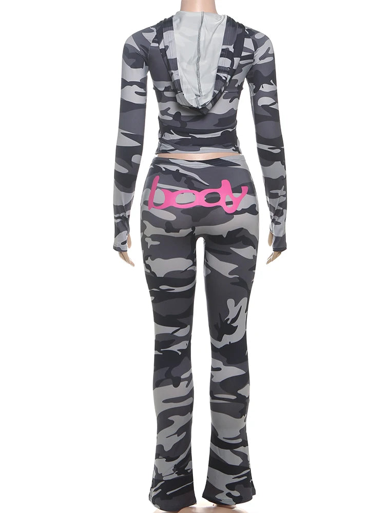 Sisterlinda Set Due Pezzi Cardigan Con Zip Da Donna Giacca Corta Con Cappuccio E Leggings Skinny Stile Sportivo