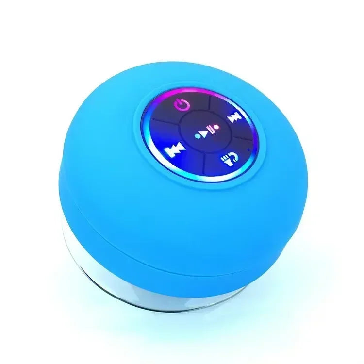 Altoparlante Bluetooth Senza Fili Ventosa Impermeabile Per Doccia Con Luce LED Ricarica USB Per Bagni E Viaggi