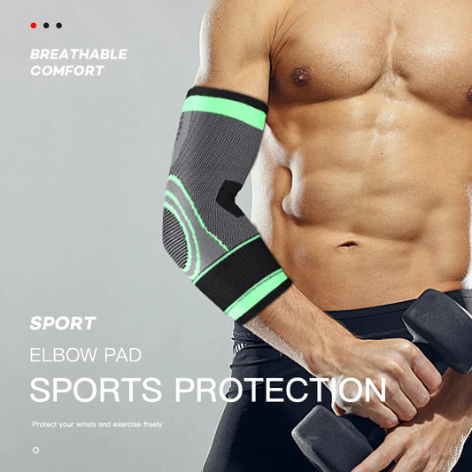 1 PC supporto per gomito elastico palestra Fitness Nylon Pad protettivo assorbe il sudore sport sicurezza gioco di pallacanestro manicotto del braccio gomito Brace