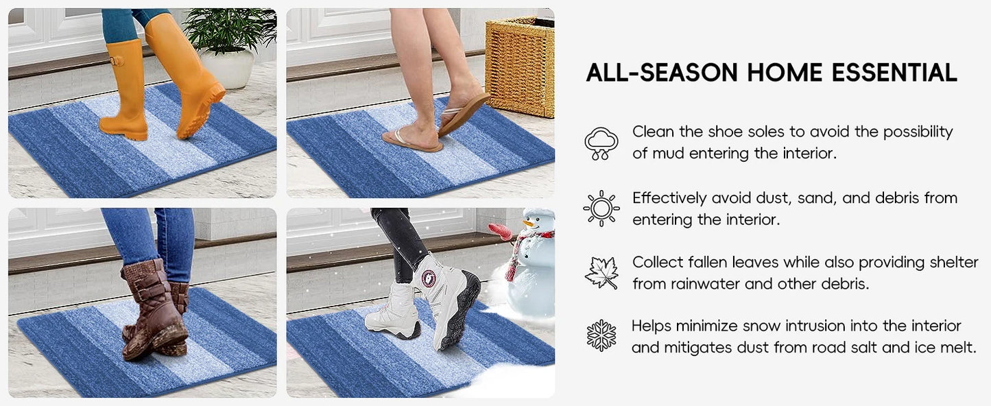 Kitinjoy Tappetini Per Porte Da Interno Lavabili Zerbini Morbidi Dirt Trapper Tappetino Per Porta Per Porte Super Assorbenti