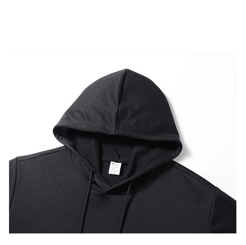 Uomo Cappotto Ampio Con Cappuccio Tinta Unita Stile Sottile Per Primavera Autunno Moda Tempo Libero Tasca Grande