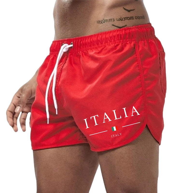 Pantaloncini Da Spiaggia Estivi Da Uomo Stampati Ad Asciugatura Rapida Per Surf Nuoto Jogging E Sport All'Aperto