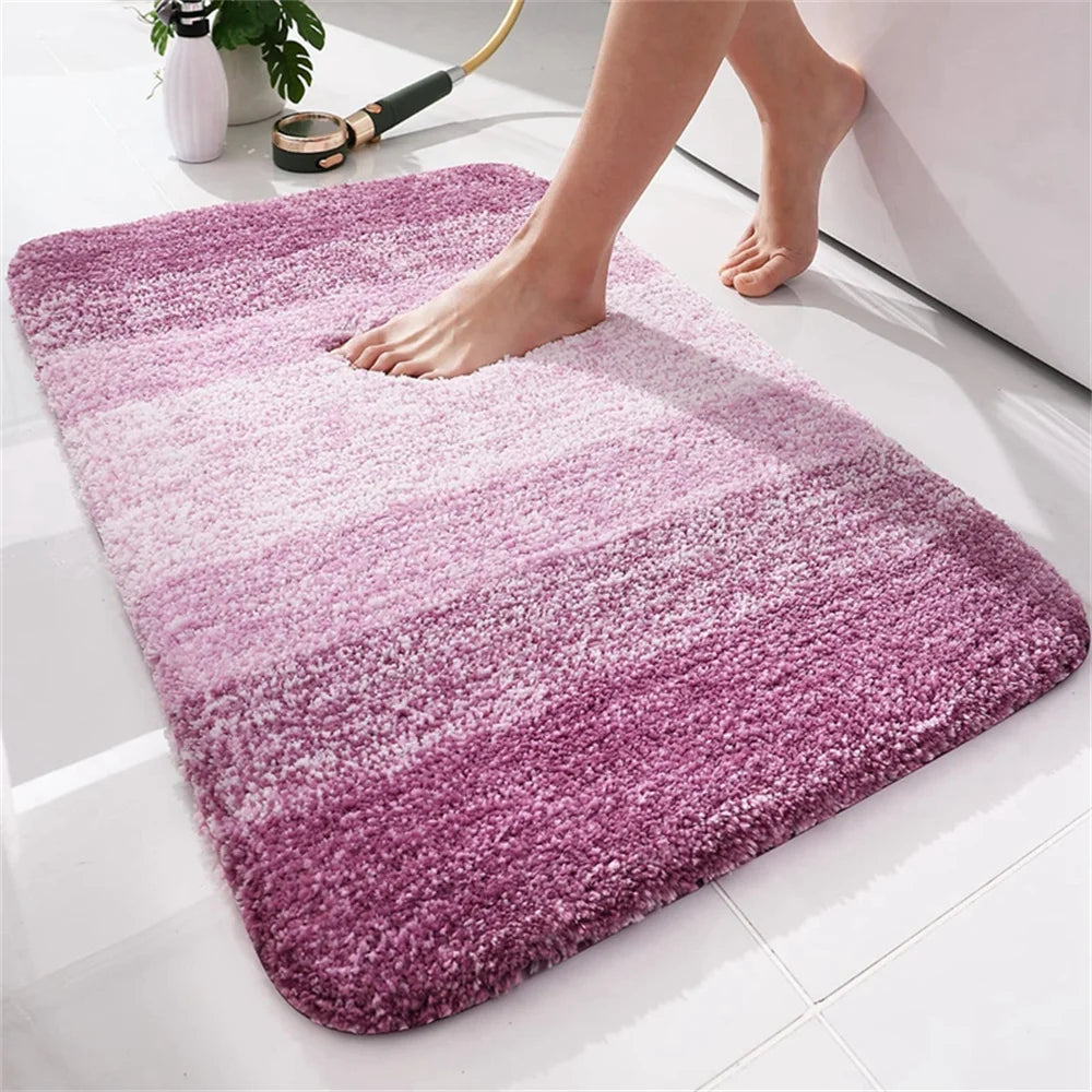 Kitinjoy Tappeto Da Bagno Di Lusso In Microfibra Assorbente Antiscivolo Peluche Morbido Per Doccia E Pavimento