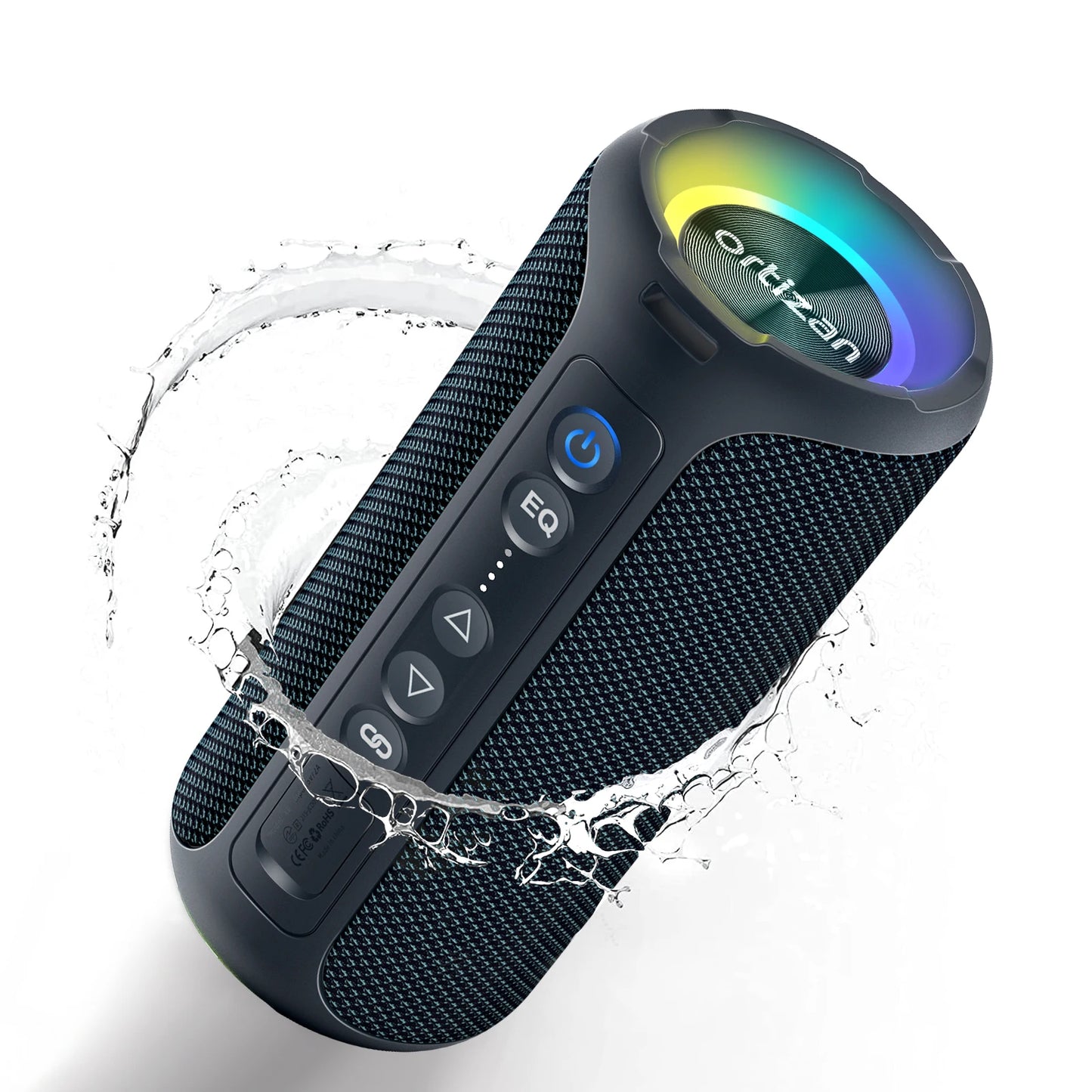Ortizan X8 Pro Altoparlante Bluetooth Portatile 40 W Suono Stereo Impermeabile IPX7 Bassi Deep Luci RGB 30 Ore 3 EQ