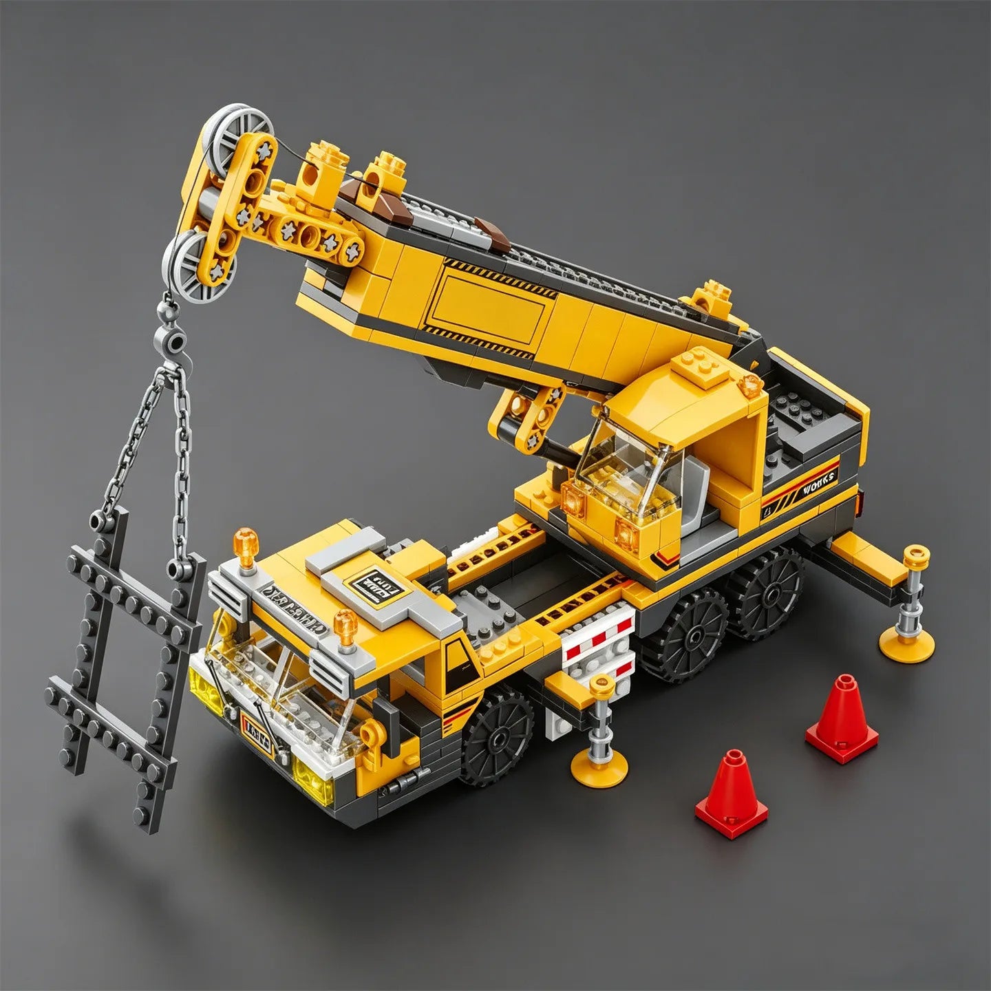 Crane City Serie Ingegneristica Blocchi Da Costruzione Escavatore Gru A Torre Camion Pompa Per Calcestruzzo Giocattolo