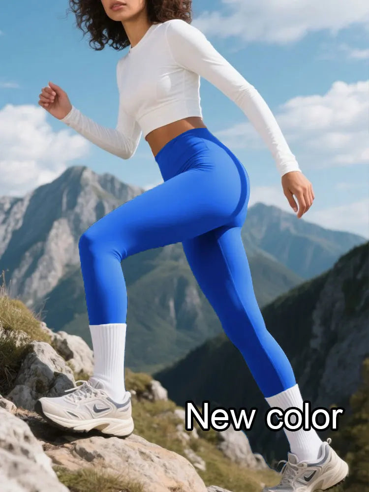 Pantaloni Da Yoga Vita Alta Per Donne Elasticizzati Quattro Direzioni Asciugatura Rapida Per Corsa Ciclismo Palestra