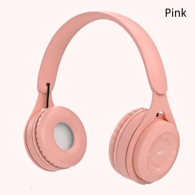 Cuffie Bluetooth Senza Fili Da Gaming Con Microfono Fascia Stereo Macaron Per Tablet E Smartphone
