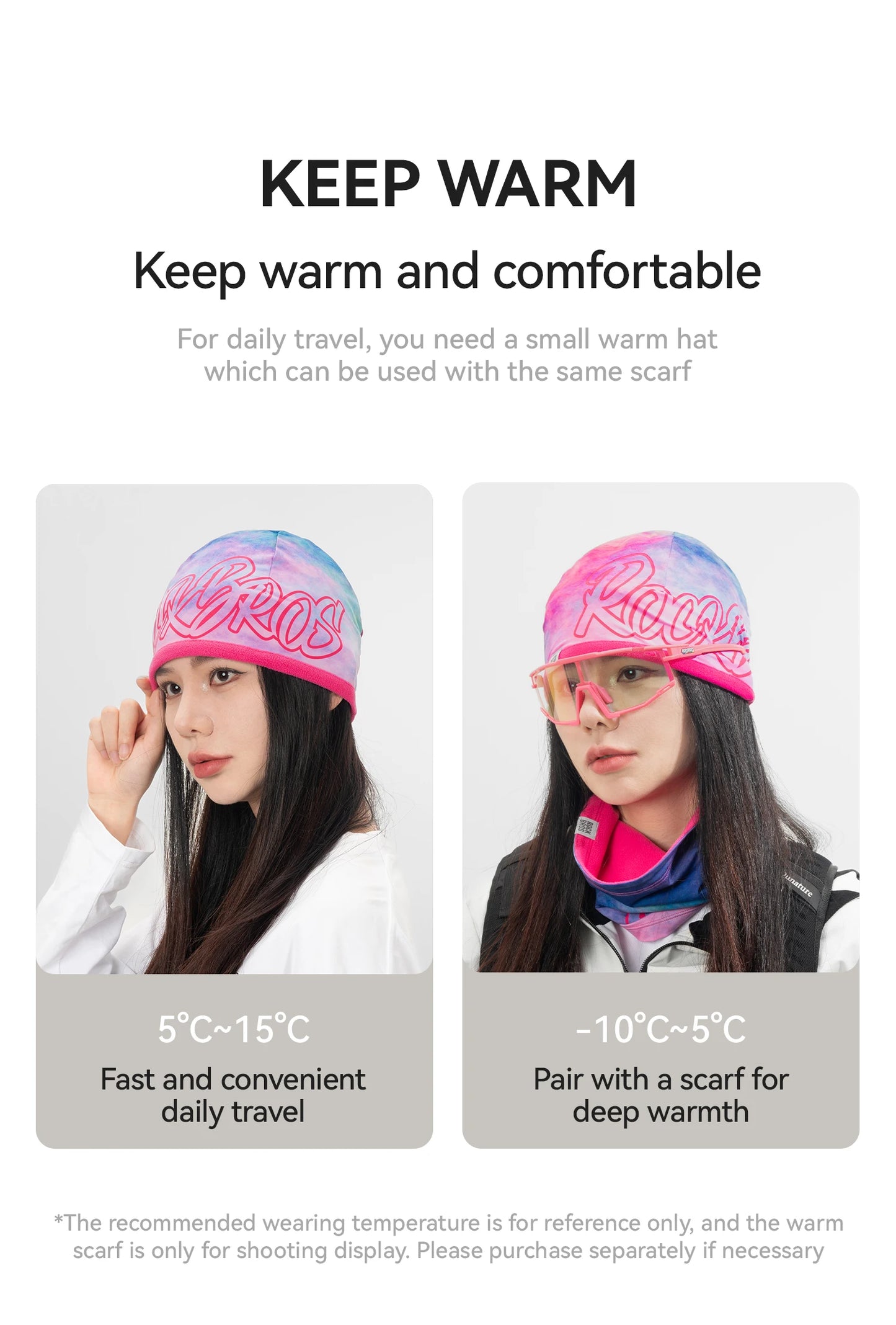 Rockbros Cappello Da Ciclismo Autunno Inverno Antivento Caldo Pile Spazzolato Doppio Da Indossare Unisex Per Pendolari