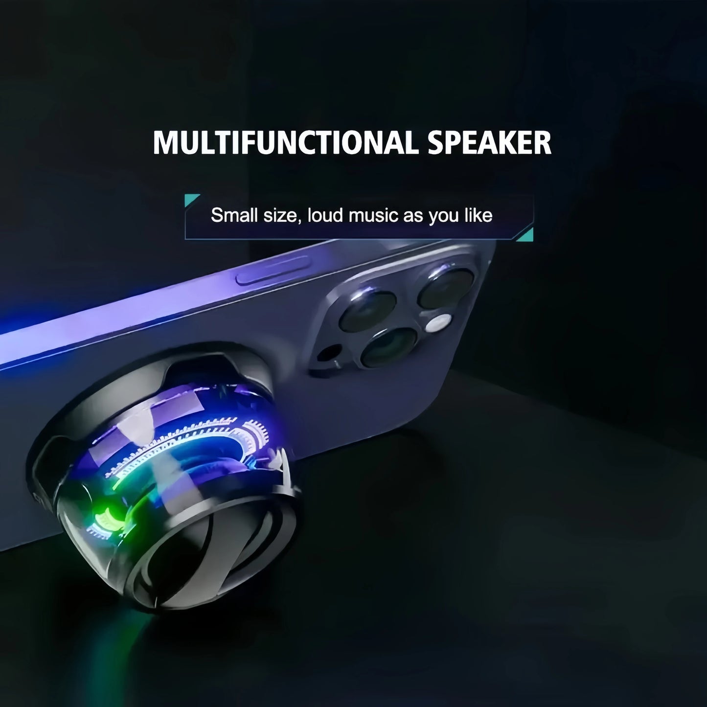 Altoparlante Bluetooth 5.3 Mini Portatile Con Suono Magnetico RGB Multifunzione Per PC MacBook Xiaomi Huawei iPhone