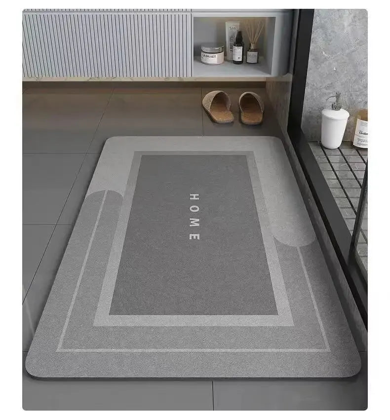 Tappetino Bagno Antiscivolo Assorbente In Fango Diatomea Ad Asciugatura Rapida Per WC E Piedi