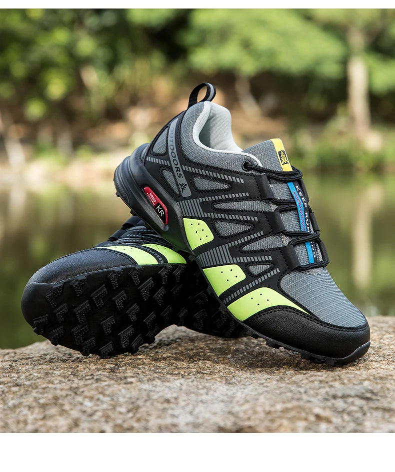 Scarpe Trekking Impermeabili da Uomo Taglia Fino a 48 Escursionismo Alpinismo Campeggio Sneakers da Bici Tattiche