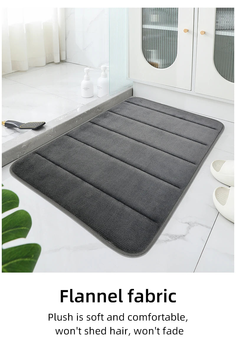 Tappetino Antiscivolo In Velluto Corallo Per Bagno Morbido Con Assorbimento Rapido Della Acqua