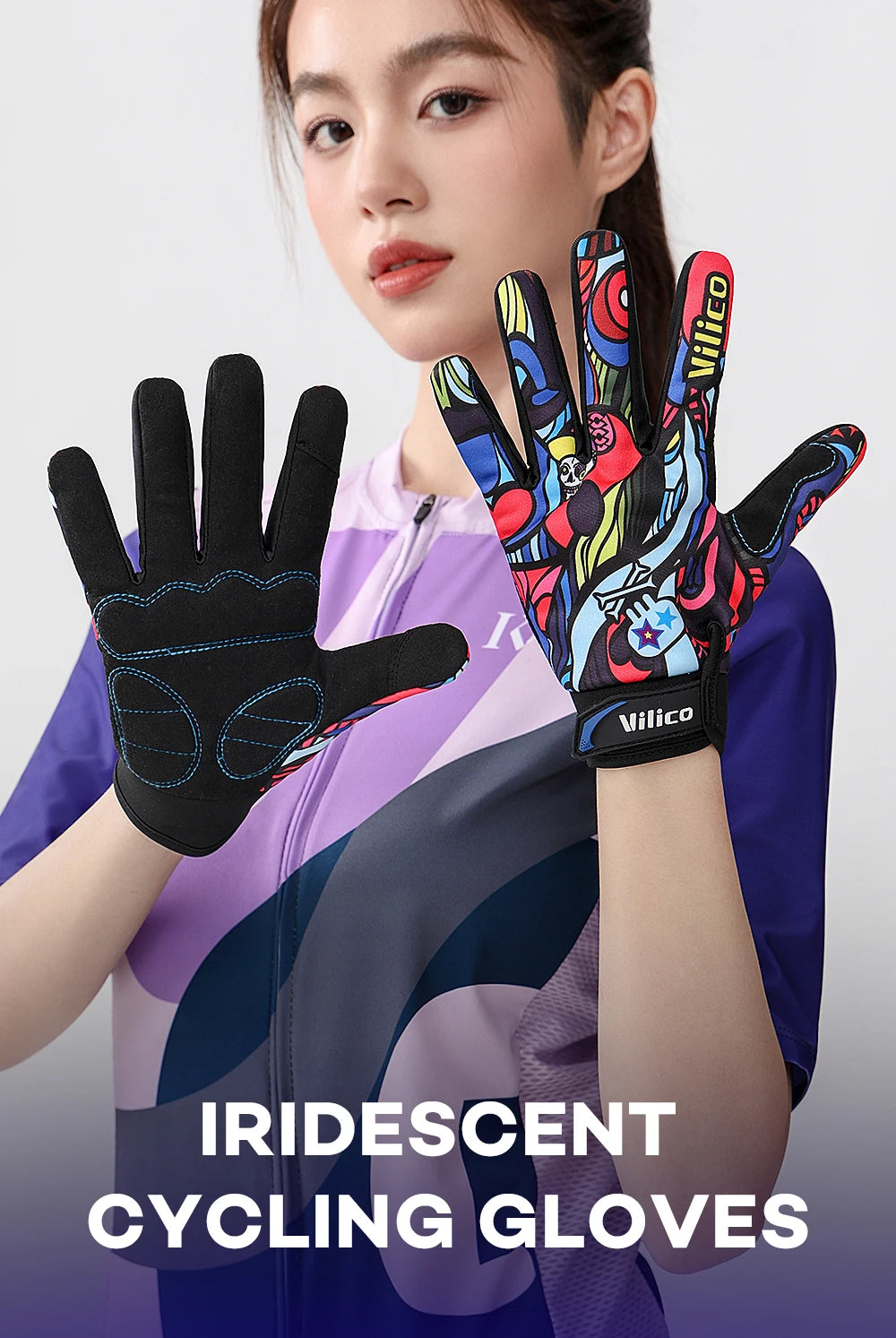 Guanti Da Equitazione E MTB Antiscivolo Con Touch Screen Resistente All Usura Unisex Regalo Halloween