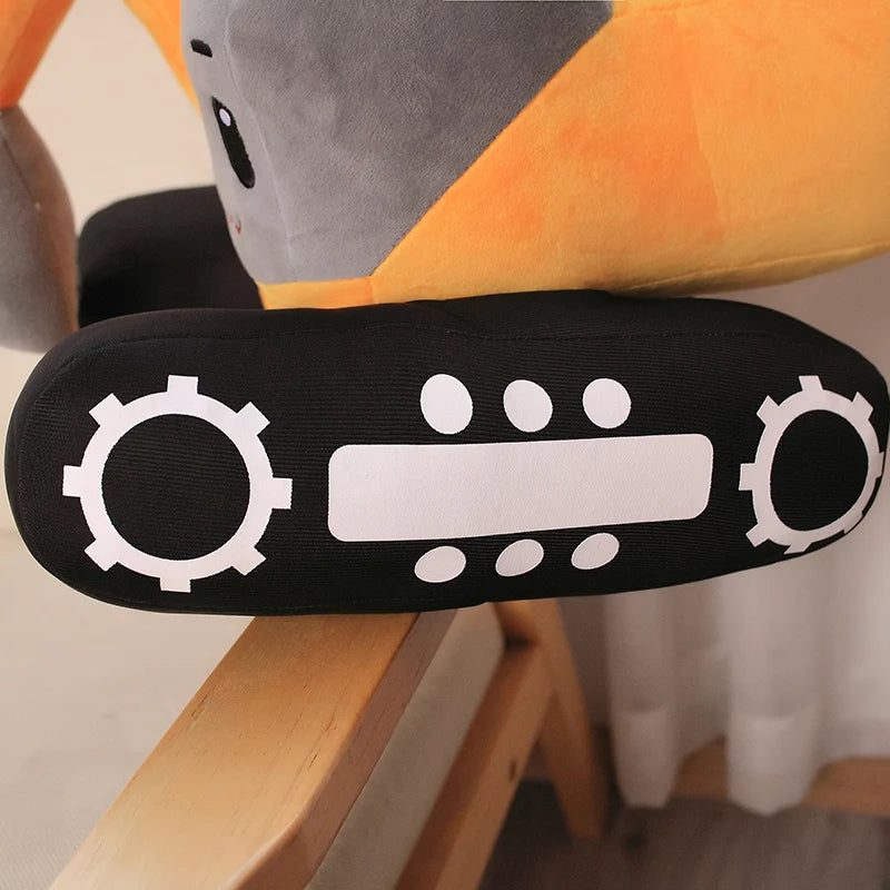 Simulazione Trattore Escavatore Giocattoli Di Peluche Per Auto Kawaii Morbido Cuscino Veicoli Regalo Natale Bambini
