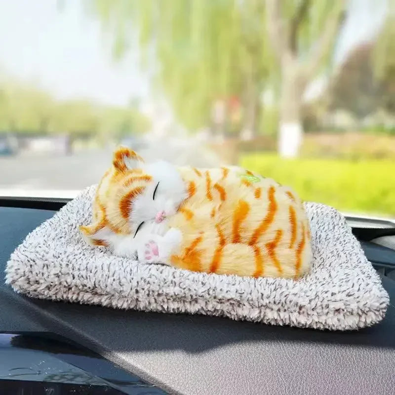 Peluche Simulato Per Gatti Con Suono Gatto Addormentato Decorazione Stanza Dei Bambini Regalo Di Compleanno