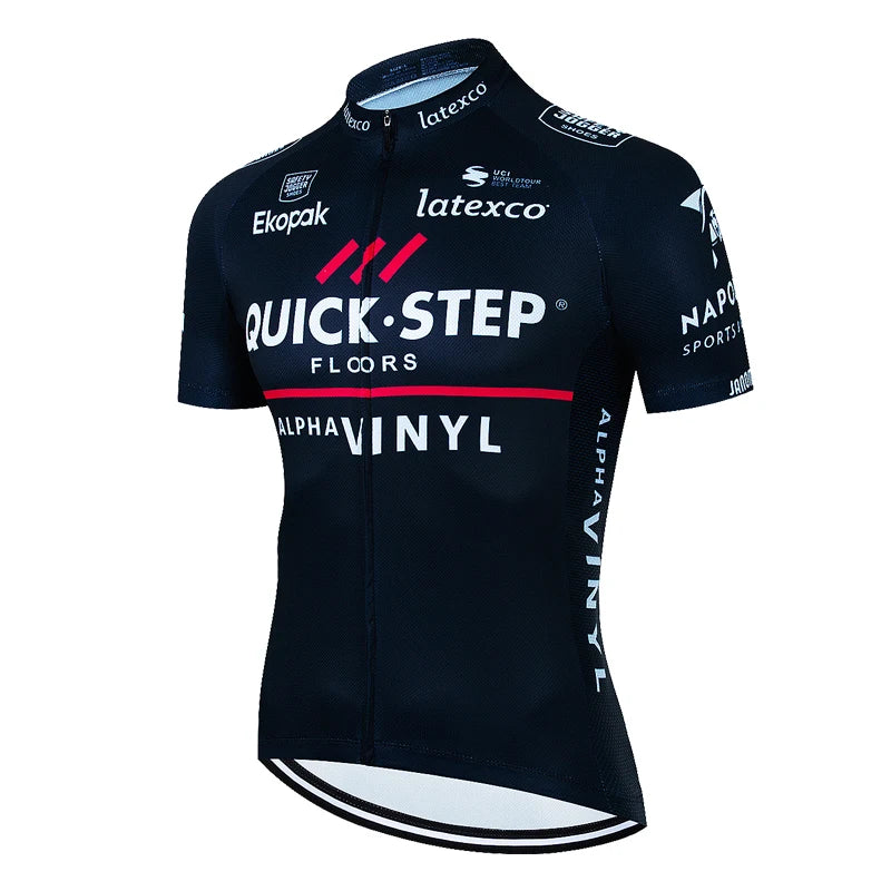 Maglia Ciclismo A Manica Corta Quick Step 2025 Uomo Racing Estiva Per Bicicletta