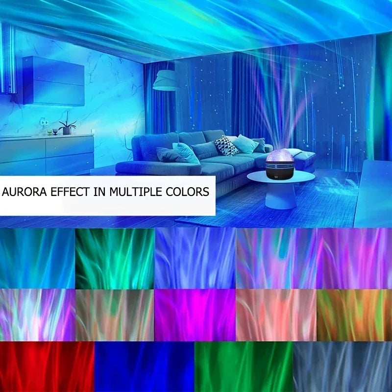 Proiettore LED Cielo Stellato Aurora Galaxy Light USB RGB 7 Modalità Telecomando Per Decorazione Festa Camera Da Letto