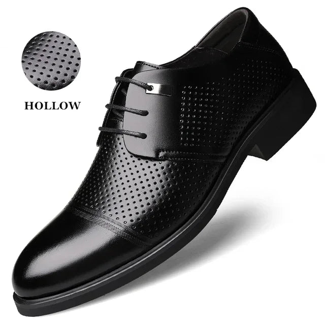 Scarpe Da Uomo Con Aumento Altezza 6 Cm Traspiranti Con Soletta Invisibile Per Uso Quotidiano