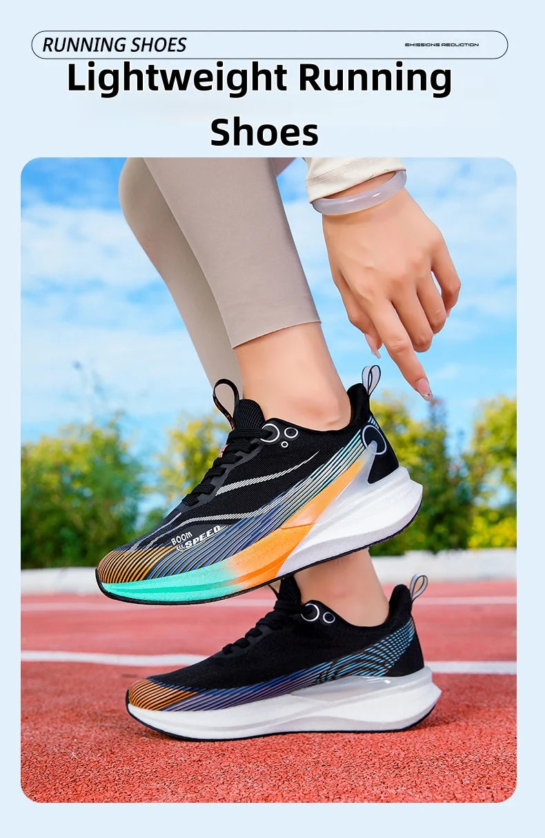 Scarpe Da Corsa Professionali Per Maratona In Carbonio Unisex Ultraleggere Con Assorbimento Degli Urti E Supporto Stabile
