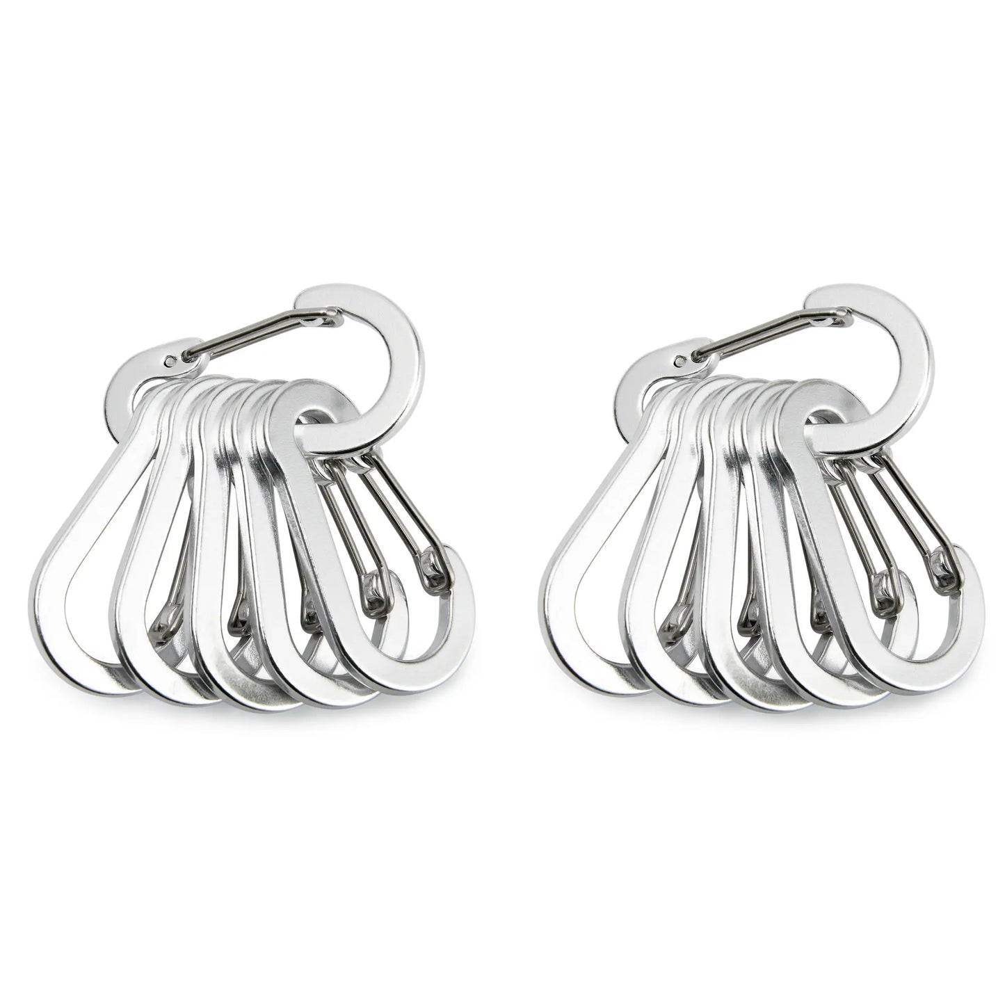Moschettone Clip Set Sei Dodici Pezzi Turistico Piccoli Ganci Pesca All'aperto Campeggio Ciclismo Portachiavi Fibbie