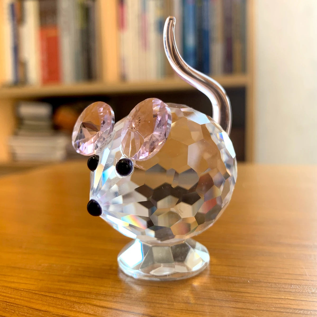 30 Cristallo Trasparente Figurine Animali Carini Scultura in Vetro Decorazioni Ornamento Tavolo Regalo Natale Bambini
