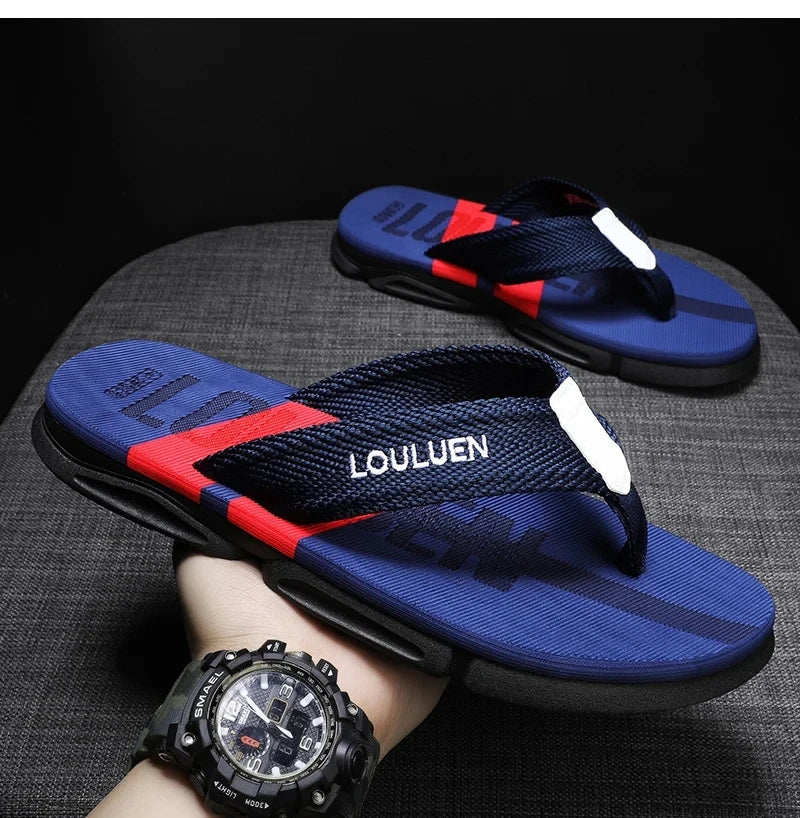 Infradito da Uomo di Moda Alta Qualità Pantofole da Spiaggia Antiscivolo Traspiranti Casual Estive
