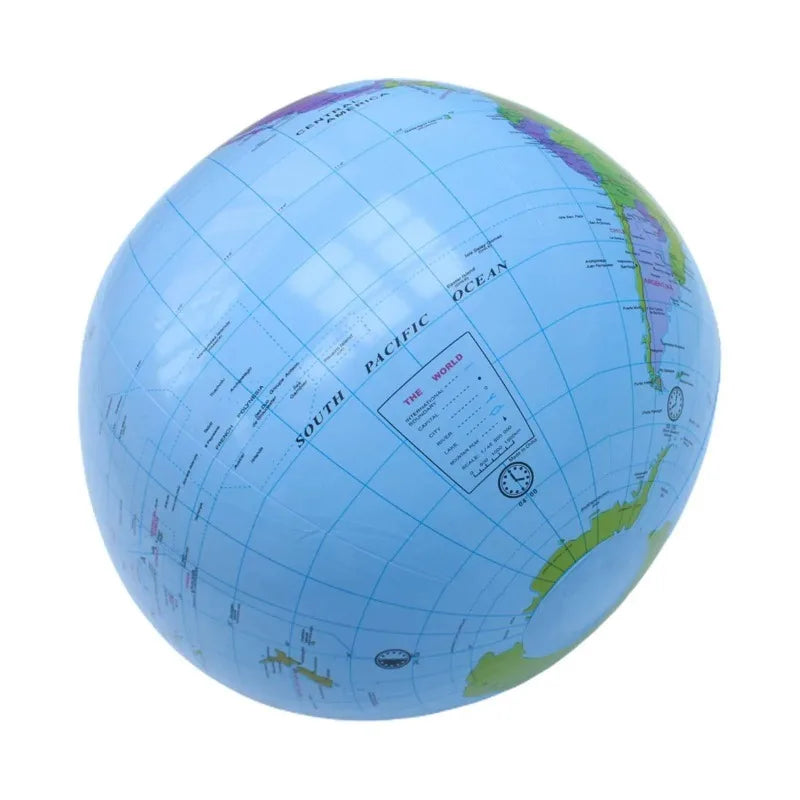 Globo Terrestre Gonfiabile 30 Cm Geografia Facile Da Leggere Mappa Pallone Da Spiaggia Per Bambini In Età Scolastica