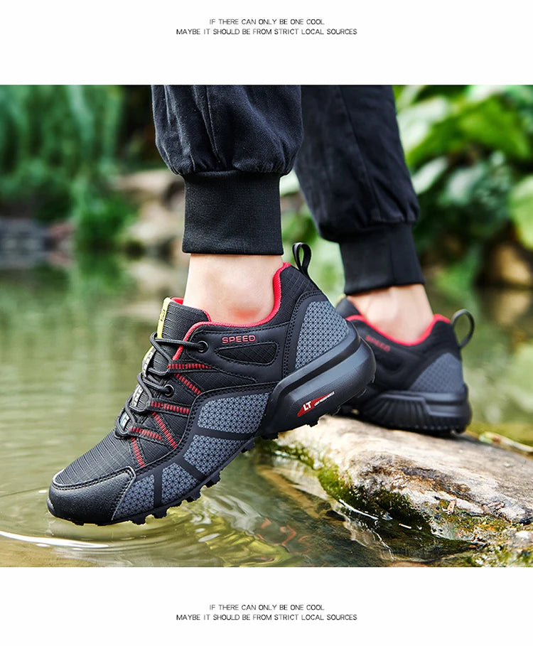 Scarpe sportive da trekking da uomo Stivali da allenamento per escursionismo impermeabili all'aperto Scarpe tattiche da caccia comode e resistenti all'usura da uomo