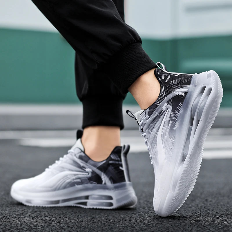 Scarpe Da Basket Da Uomo Moda Con Cuscini Aria Antiscivolo Traspiranti Ammortizzanti Per Attività All Aperto