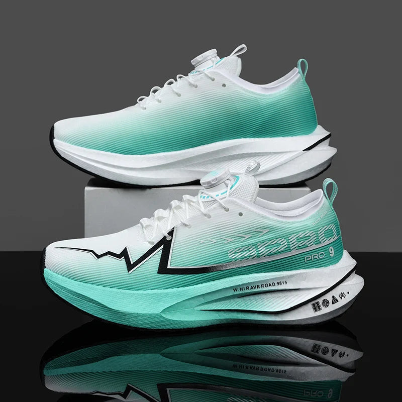 Scarpe Da Corsa Fluorescenti Carbon Marathon Uomo Traspiranti Leggere Scarpe Da Ginnastica Comode Da Donna