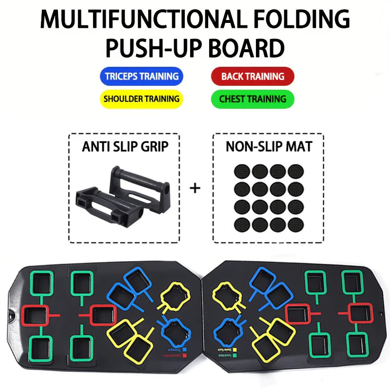 Set Di Tavole Push Up Multifunzionali Portatili Con Manici Per Allenamento Petto Addome Braccia Schiena Fitness