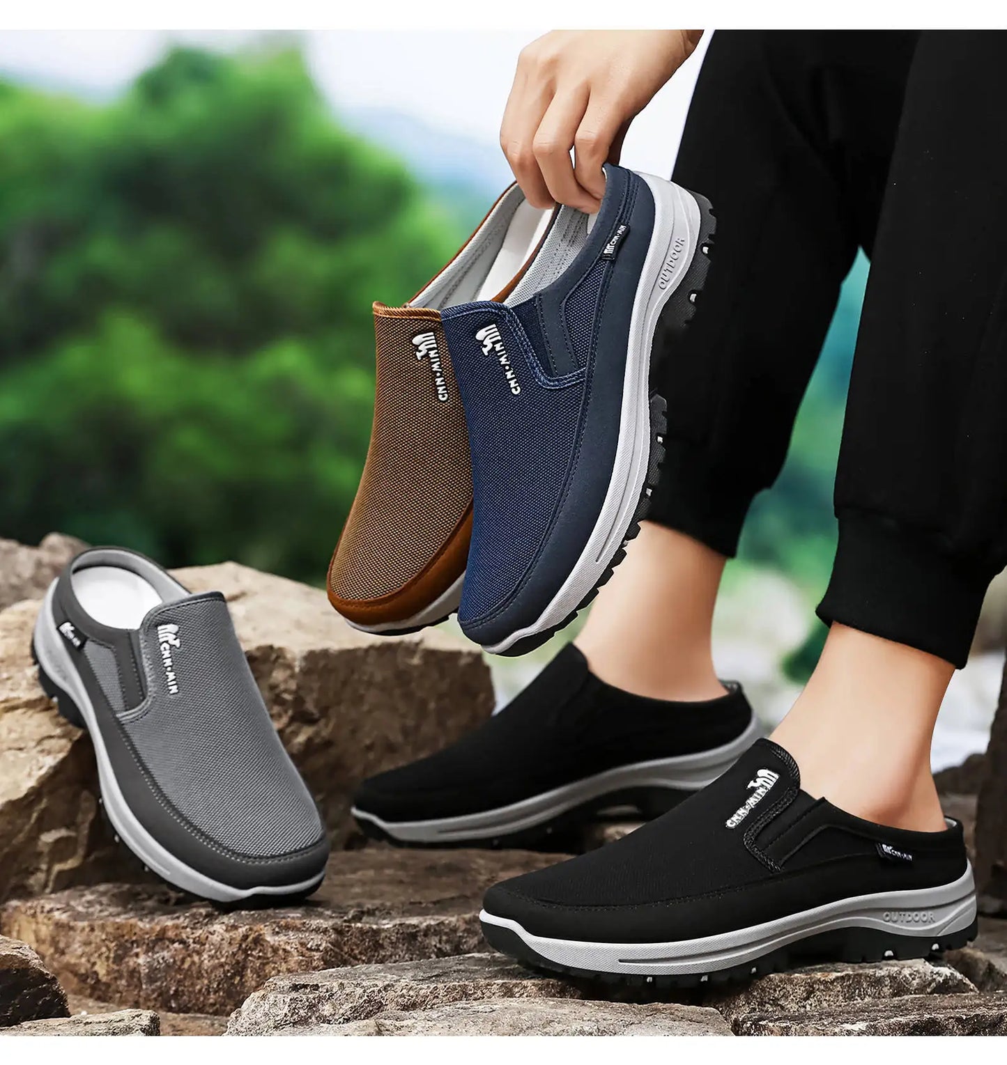 Scarpe Da Uomo Primavera 2026 Nuove Versatili Casual Mezzo Calzino Comode Traspiranti Anti Odore Taglie 39 47