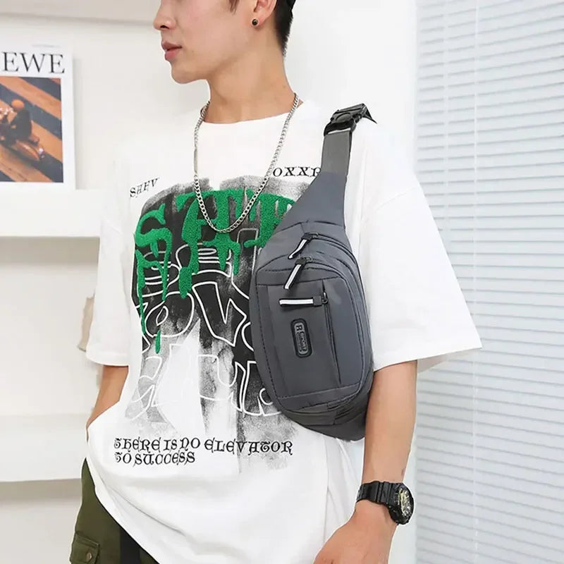Marsupio Da Uomo In Tela Ultra Sottile Antifurto Per Corsa All Aperto Unisex Sportivo