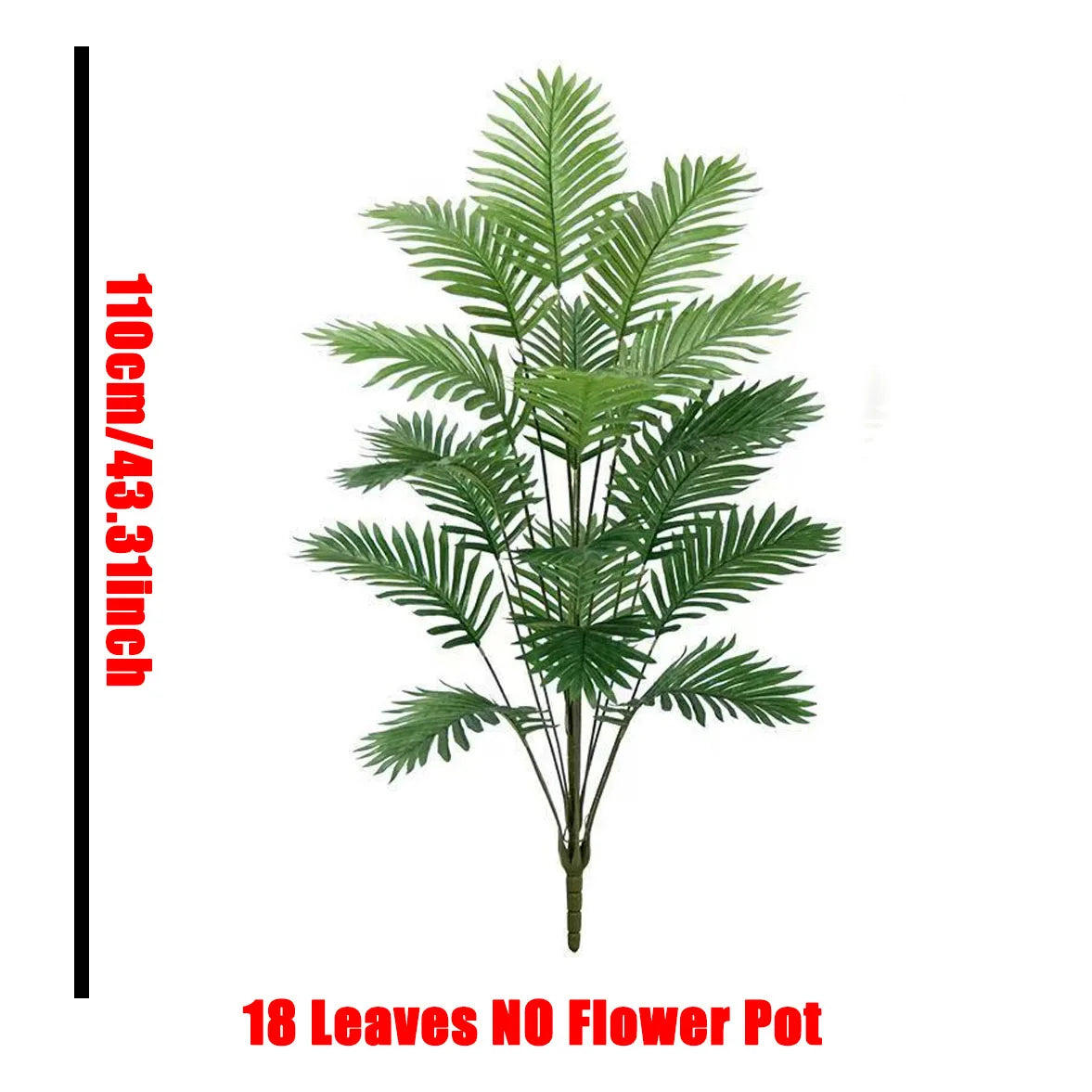 Palma Artificiale Grande 65-128 Cm Con Foglie Piante Finte In Plastica Ramo Monstera Decorazioni Domestiche