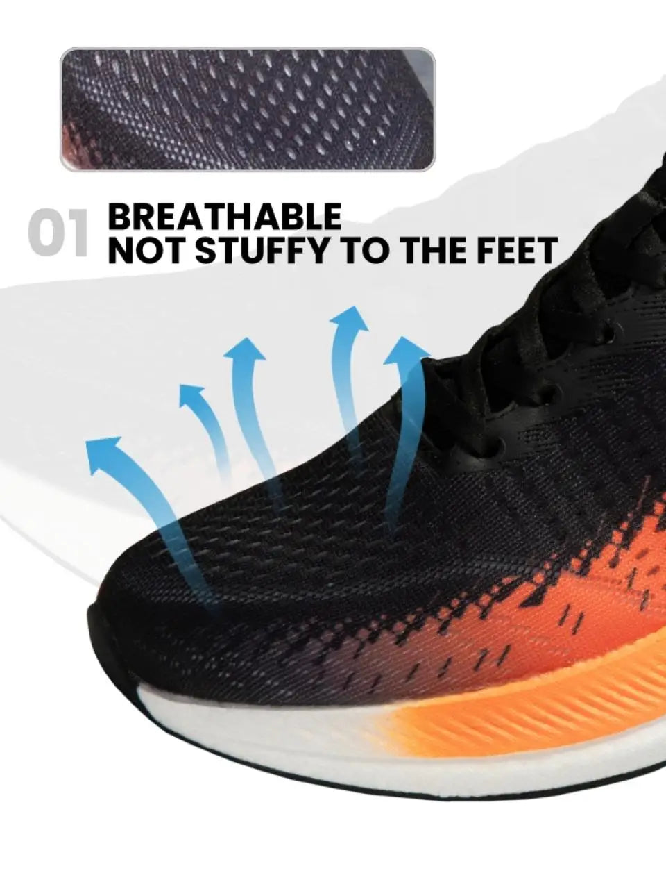 Baasploa Scarpe Da Corsa Uomo Traspiranti Leggere Con Piastra In Carbonio Antiscivolo Per Maratone Professionali