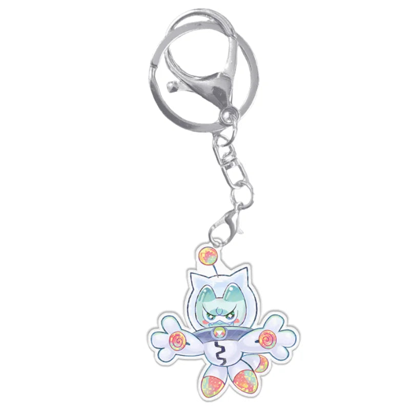 Portachiavi YuGiOh Mago Nero Ragazza Acrilico Ciondolo Zaino Decorazione Giocattolo Anime Regalo