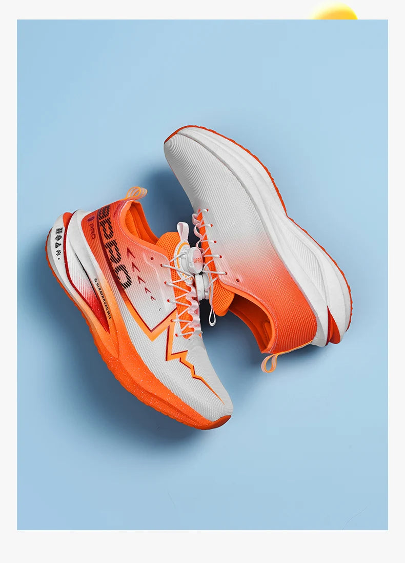 Scarpe Da Corsa Fluorescenti Con Piastra In Carbonio Per Maratona Sneakers Respiranti Leggere Per Uomo E Donna