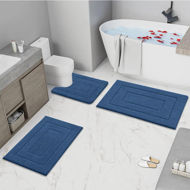 Homaxy Tappetino Da Bagno In Velluto A Doppio Telaio Antiscivolo Per Interni Assorbe Acqua E Trappola Sporco Comodo